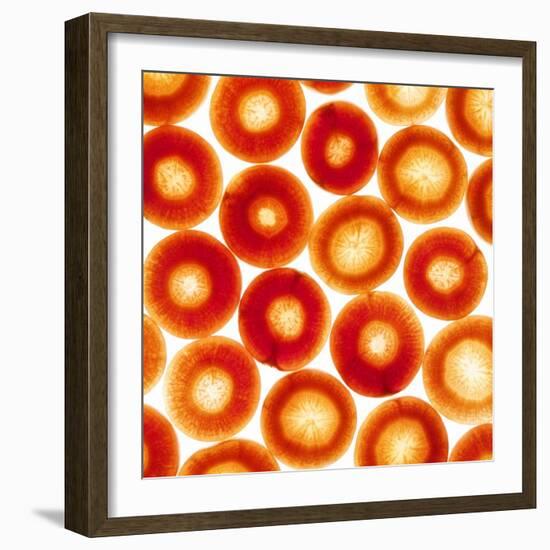 Carrot Slices-Mark Sykes-Framed Premium Photographic Print