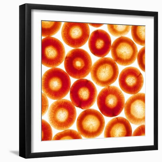 Carrot Slices-Mark Sykes-Framed Premium Photographic Print