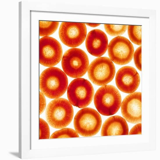 Carrot Slices-Mark Sykes-Framed Photographic Print