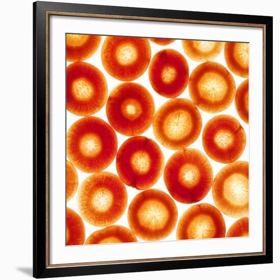 Carrot Slices-Mark Sykes-Framed Photographic Print