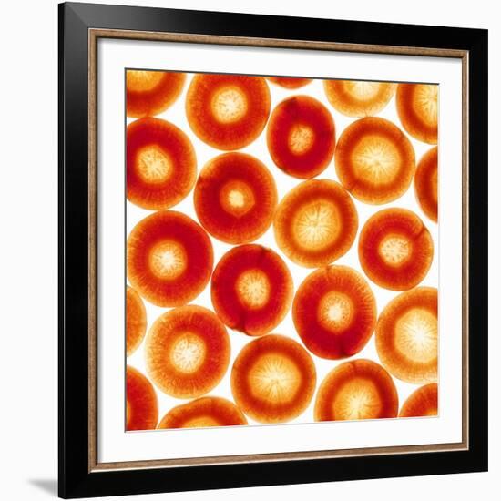 Carrot Slices-Mark Sykes-Framed Photographic Print