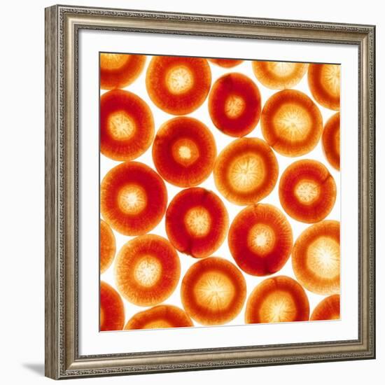 Carrot Slices-Mark Sykes-Framed Photographic Print