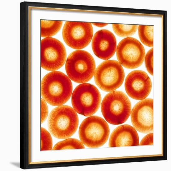 Carrot Slices-Mark Sykes-Framed Photographic Print