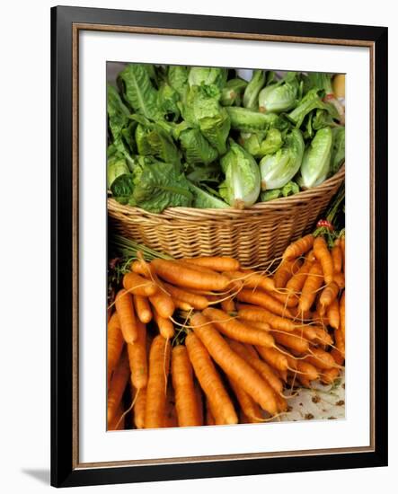 Carrots and Greens, Ferry Building Farmer's Market, San Francisco, California, USA-Inger Hogstrom-Framed Photographic Print