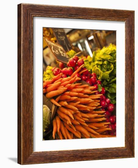 Carrots, Central Market, Malaga, Spain-Walter Bibikow-Framed Photographic Print