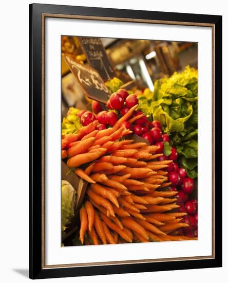 Carrots, Central Market, Malaga, Spain-Walter Bibikow-Framed Photographic Print