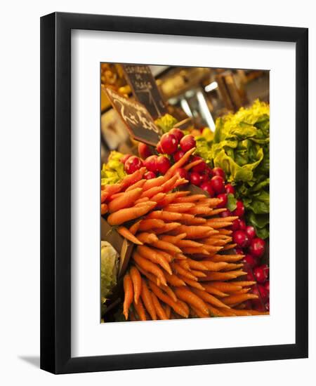 Carrots, Central Market, Malaga, Spain-Walter Bibikow-Framed Premium Photographic Print