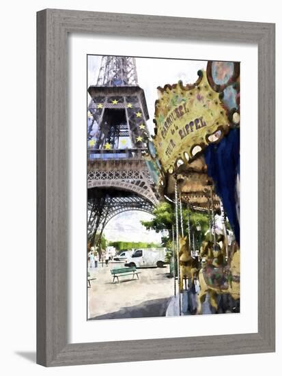 Carrousel de la Tour Eiffel-Philippe Hugonnard-Framed Giclee Print
