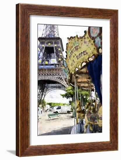 Carrousel de la Tour Eiffel-Philippe Hugonnard-Framed Giclee Print