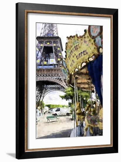 Carrousel de la Tour Eiffel-Philippe Hugonnard-Framed Giclee Print