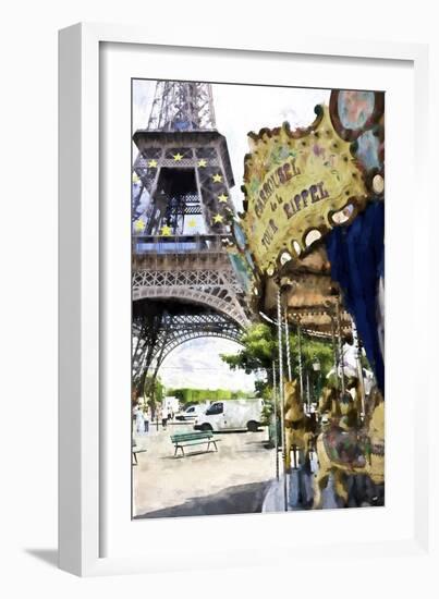 Carrousel de la Tour Eiffel-Philippe Hugonnard-Framed Giclee Print