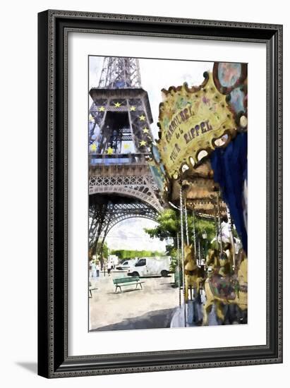 Carrousel de la Tour Eiffel-Philippe Hugonnard-Framed Giclee Print