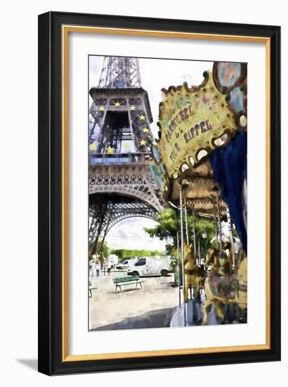 Carrousel de la Tour Eiffel-Philippe Hugonnard-Framed Giclee Print