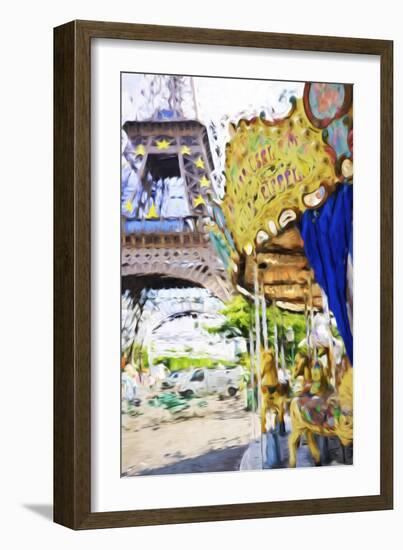 Carrousel Eiffel - In the Style of Oil Painting-Philippe Hugonnard-Framed Giclee Print