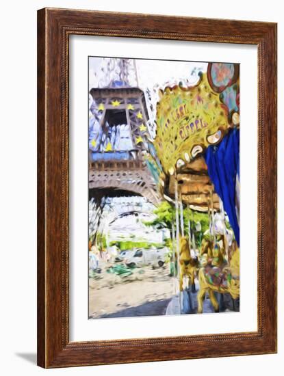 Carrousel Eiffel - In the Style of Oil Painting-Philippe Hugonnard-Framed Giclee Print