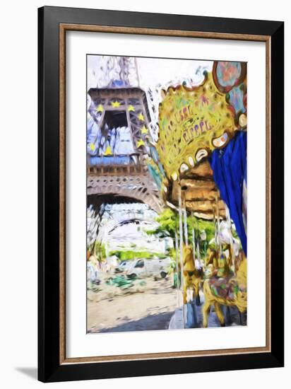 Carrousel Eiffel - In the Style of Oil Painting-Philippe Hugonnard-Framed Giclee Print