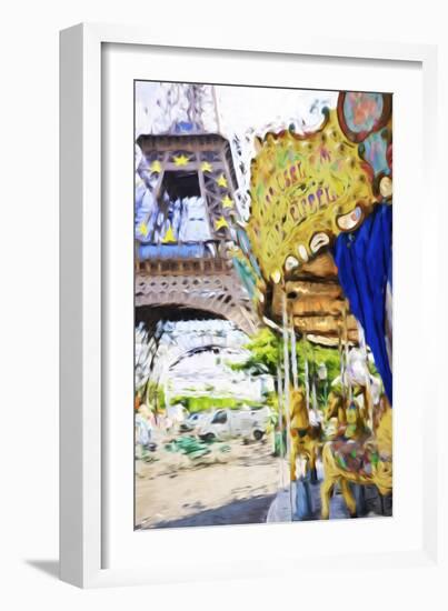 Carrousel Eiffel - In the Style of Oil Painting-Philippe Hugonnard-Framed Giclee Print