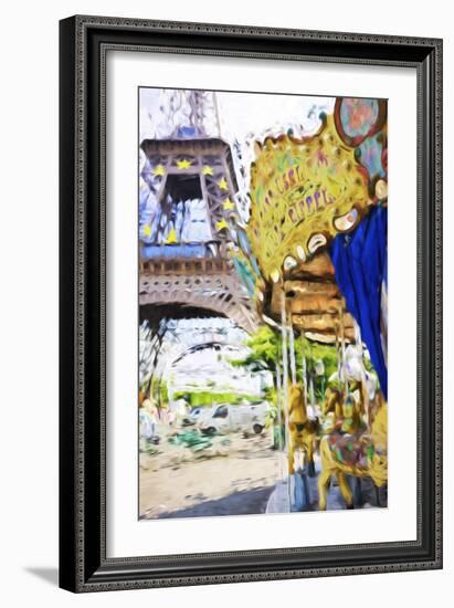 Carrousel Eiffel - In the Style of Oil Painting-Philippe Hugonnard-Framed Giclee Print