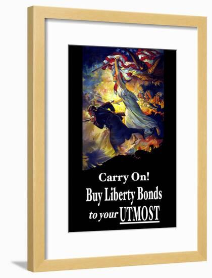 Carry On! Buy Liberty Bonds to Your Utmost-Edwin Howland Blashfield-Framed Art Print