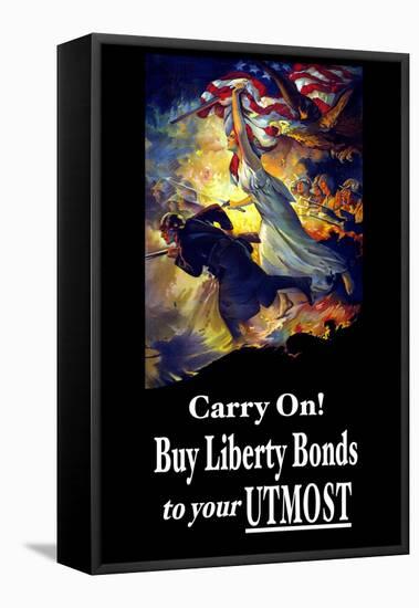 Carry On! Buy Liberty Bonds to Your Utmost-Edwin Howland Blashfield-Framed Stretched Canvas