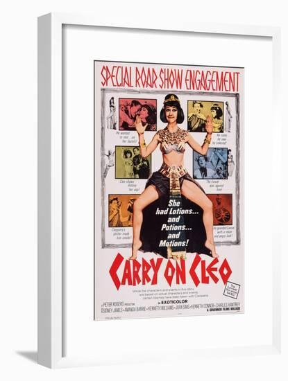 Carry on Cleo, Center: Amanda Barrie, 1964-null-Framed Art Print