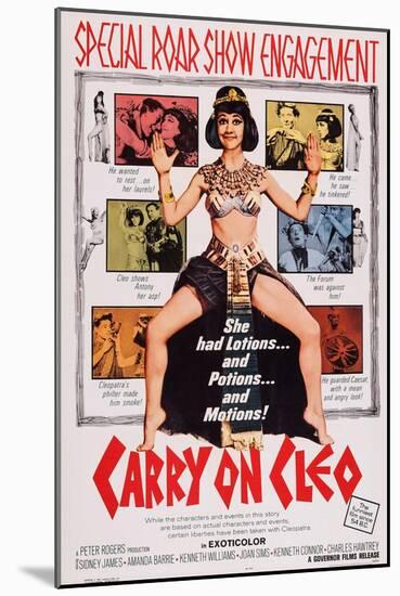 Carry on Cleo, Center: Amanda Barrie, 1964-null-Mounted Art Print