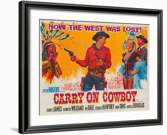 Carry on Cowboy-The Vintage Collection-Framed Giclee Print