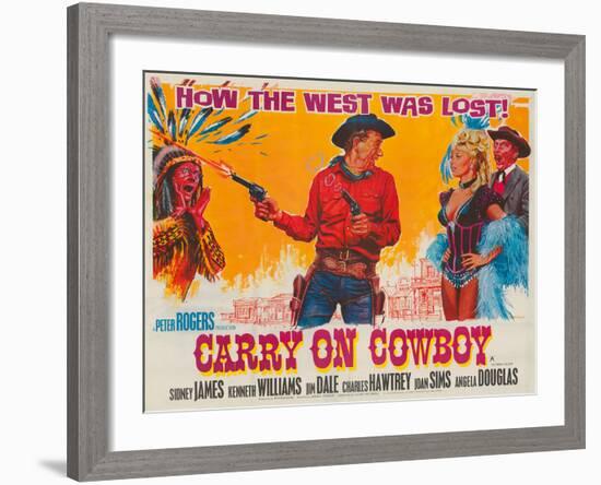 Carry on Cowboy-The Vintage Collection-Framed Giclee Print