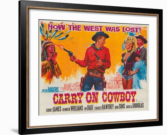 Carry on Cowboy-The Vintage Collection-Framed Giclee Print