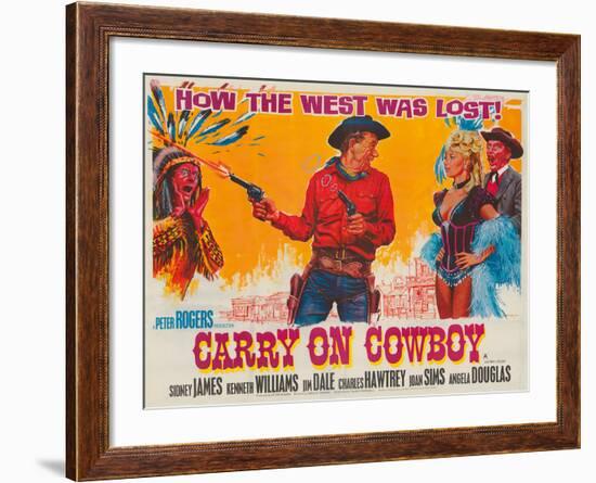 Carry on Cowboy-The Vintage Collection-Framed Giclee Print