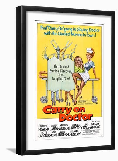 Carry on Doctor, 1967-null-Framed Premium Giclee Print