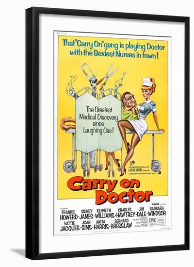 Carry on Doctor, 1967-null-Framed Art Print