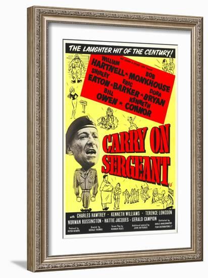 Carry on Sergeant-null-Framed Art Print