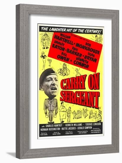 Carry on Sergeant-null-Framed Art Print