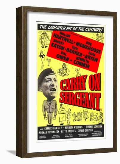 Carry on Sergeant-null-Framed Art Print