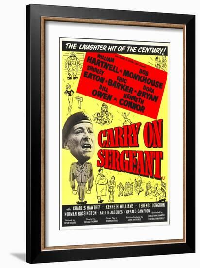 Carry on Sergeant-null-Framed Art Print