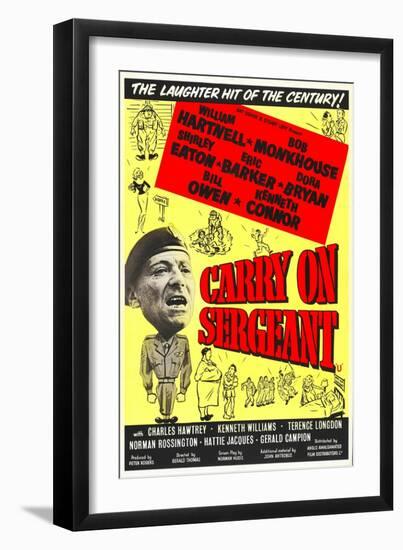 Carry on Sergeant-null-Framed Art Print