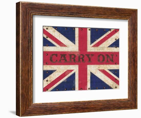 Carry on Union Jack-Sam Appleman-Framed Art Print