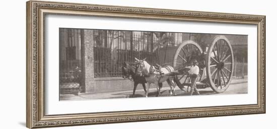 'Carrying heavy goods under instead of above the axle', 1914-Unknown-Framed Photographic Print