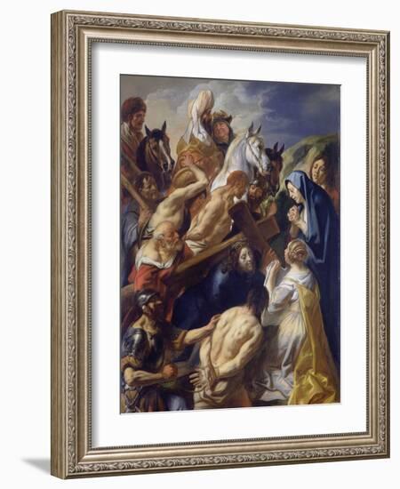 Carrying of the Cross-Jacob Jordaens-Framed Art Print