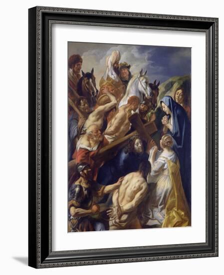 Carrying of the Cross-Jacob Jordaens-Framed Art Print