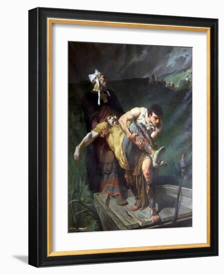 Carrying the Dead, C1842-1896-Evariste Vital Luminais-Framed Giclee Print