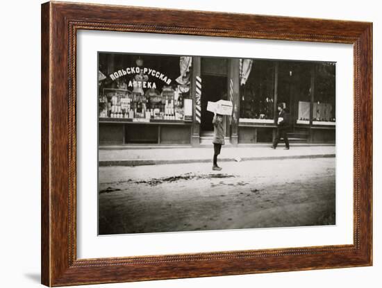 Carrying Wood Home-Lewis Wickes Hine-Framed Photo