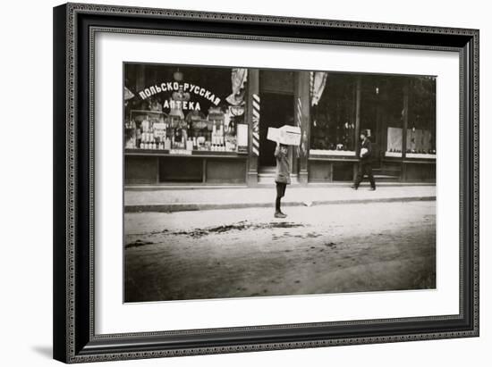 Carrying Wood Home-Lewis Wickes Hine-Framed Photo