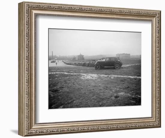 Cars at the Riley Motor Club Rally, Croydon Aerodrome, 25 April 1931-Bill Brunell-Framed Photographic Print