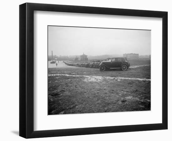 Cars at the Riley Motor Club Rally, Croydon Aerodrome, 25 April 1931-Bill Brunell-Framed Photographic Print