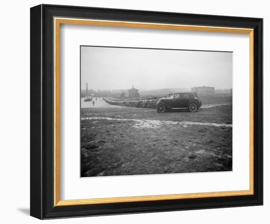 Cars at the Riley Motor Club Rally, Croydon Aerodrome, 25 April 1931-Bill Brunell-Framed Photographic Print