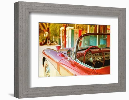 Cars - Chevrolet - Route 66 - Gas Station - Arizona - United States-Philippe Hugonnard-Framed Photographic Print