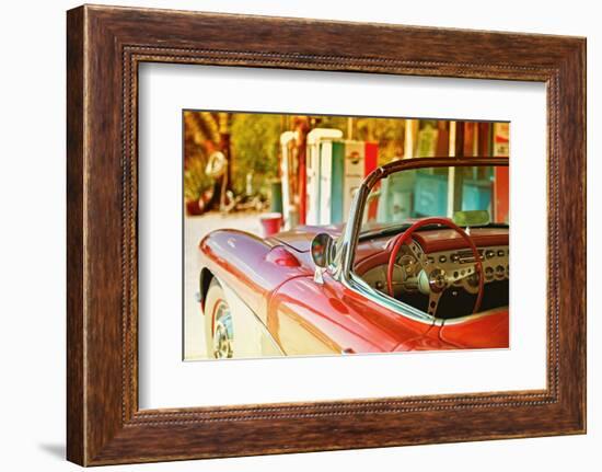 Cars - Chevrolet - Route 66 - Gas Station - Arizona - United States-Philippe Hugonnard-Framed Photographic Print