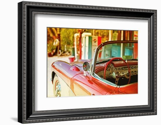 Cars - Chevrolet - Route 66 - Gas Station - Arizona - United States-Philippe Hugonnard-Framed Photographic Print